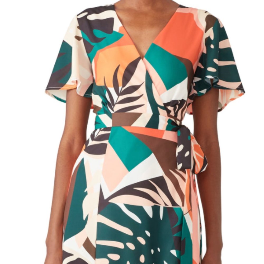 Kiera maxi wrap dress